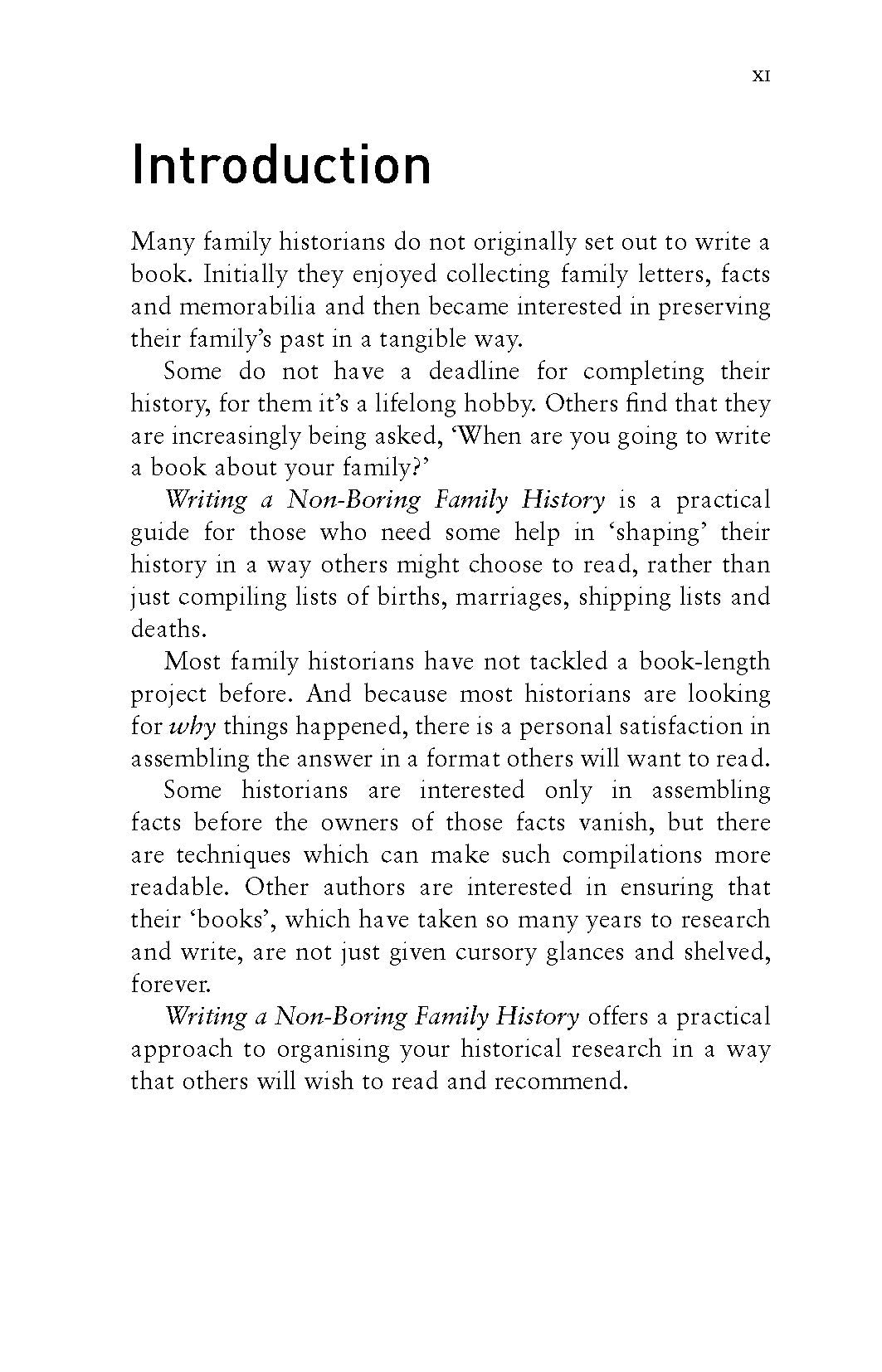Writing a Non-boring Family History