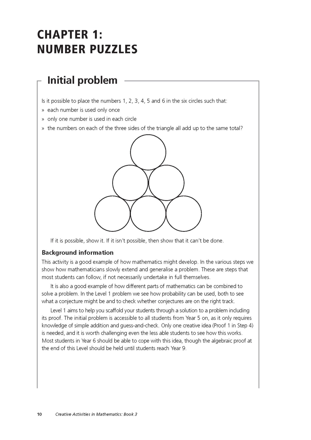 Creative Activities in Mathematics - Book 3