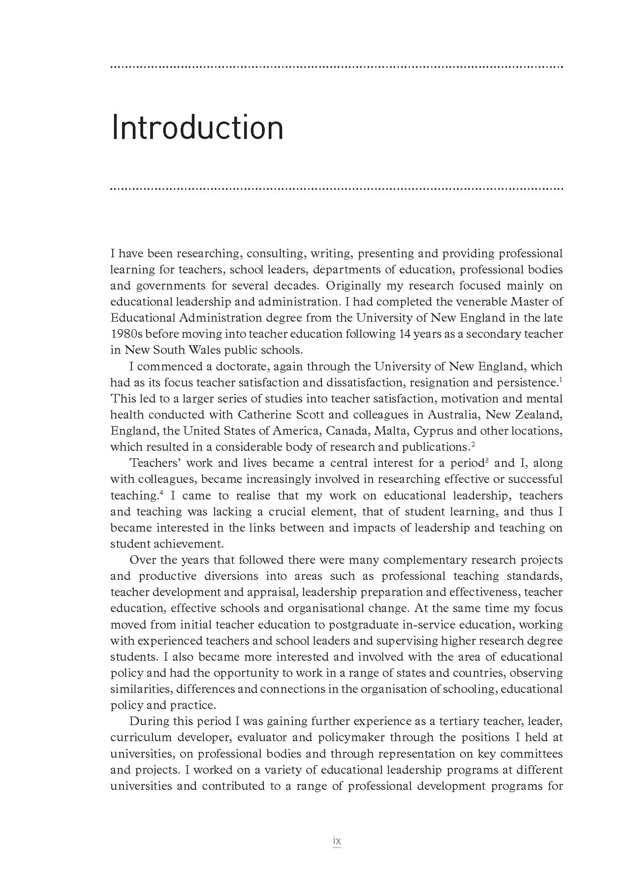 Leading Learning and Teaching