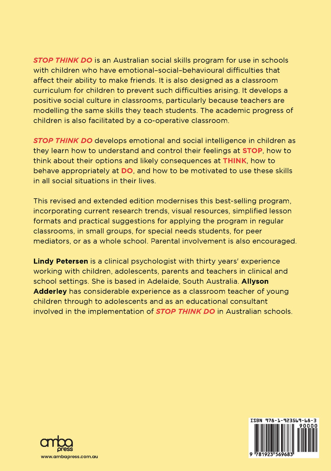 Stop Think Do Social Skills Training 8–12