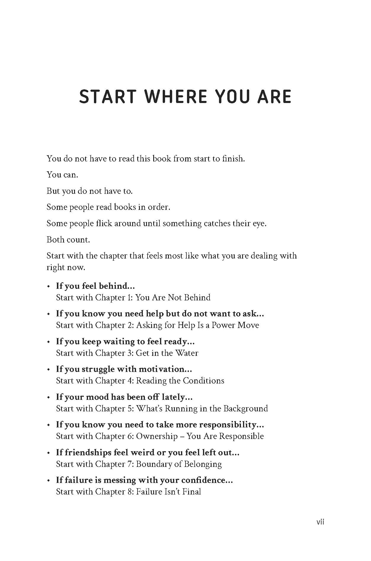 Start Where You Are