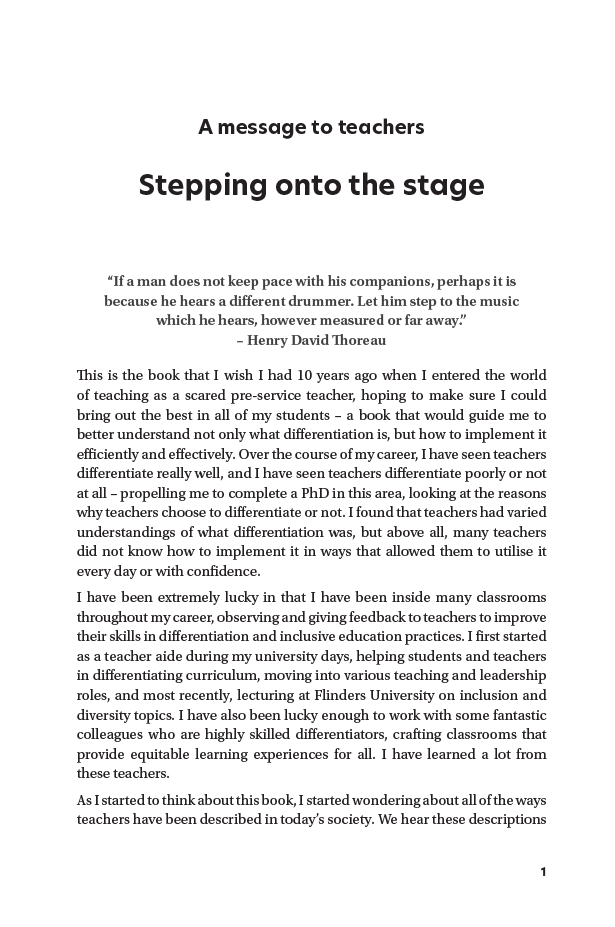 The Dance of Differentiation