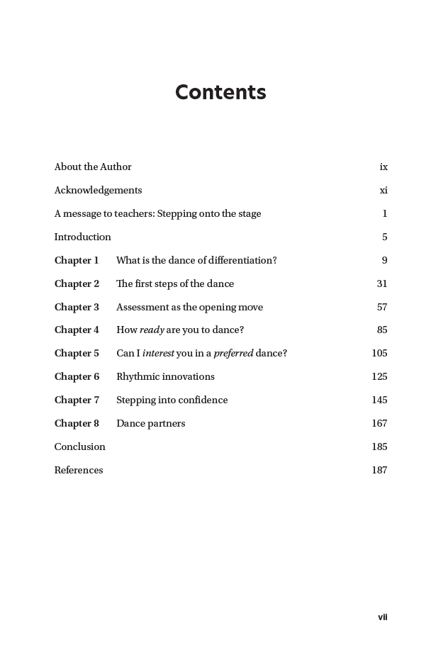 The Dance of Differentiation