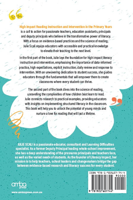 High Impact Reading Instruction and Intervention in the Primary Years