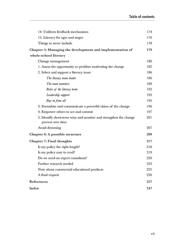 Creating an Australian School Literacy Policy