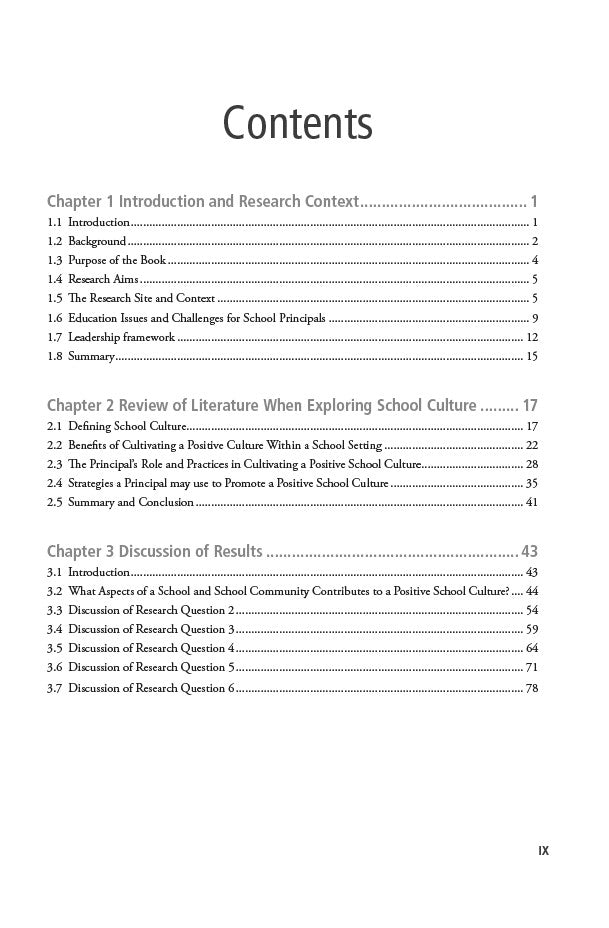 Positive School Culture & Effective Leadership