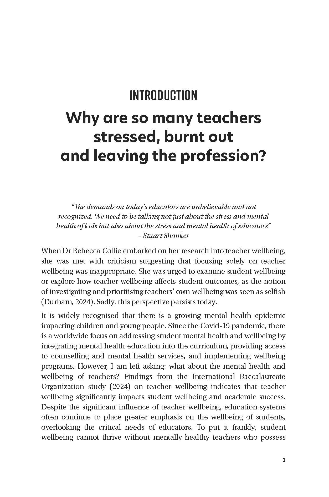 Teacher Wellbeing Transformed