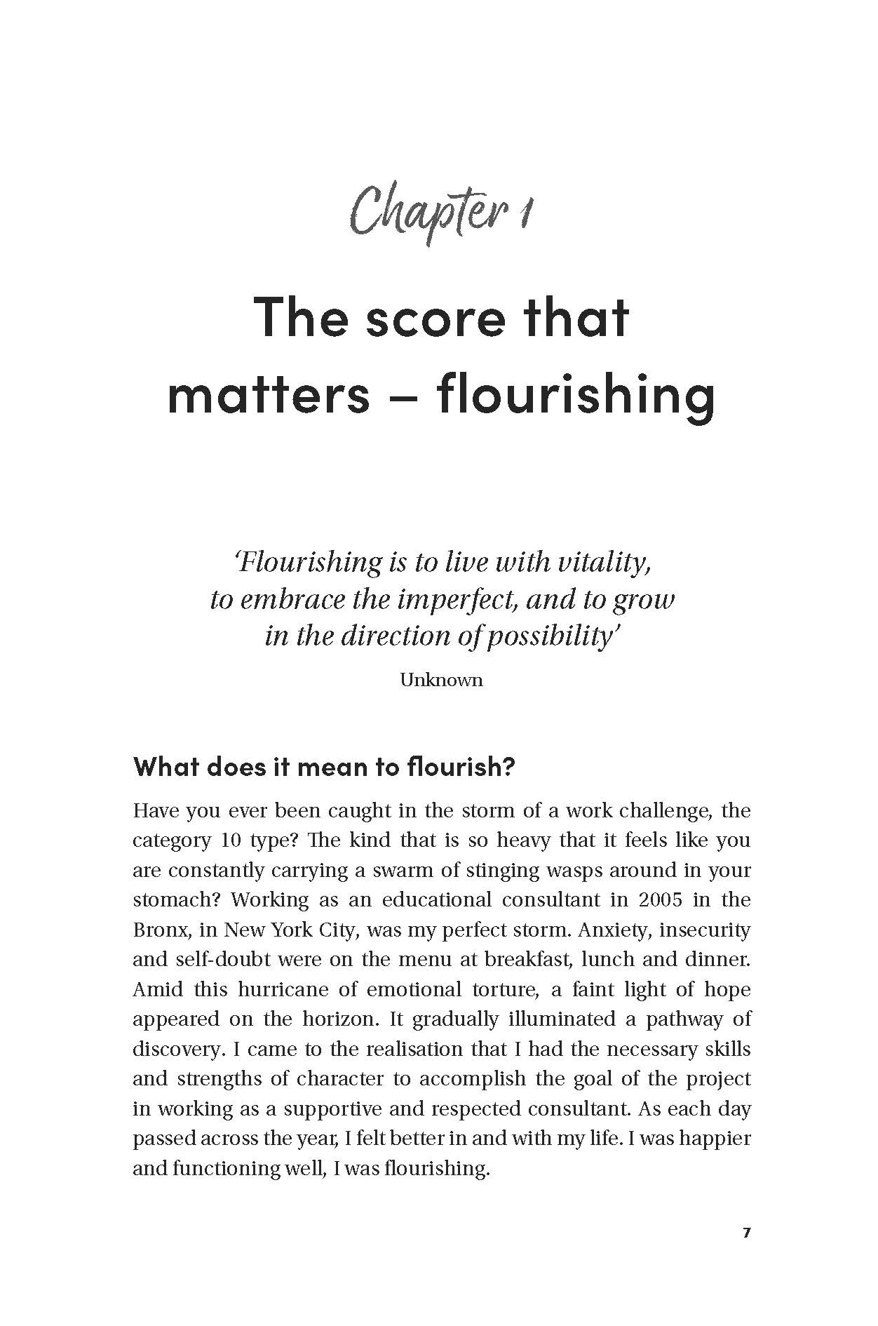 The Flourishing Factor