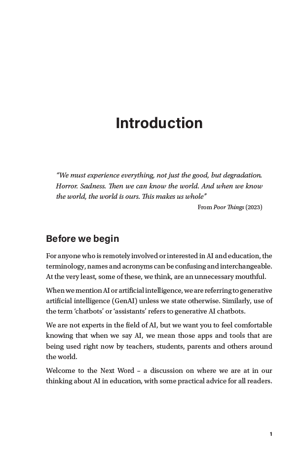 The Next Word: AI & Teachers