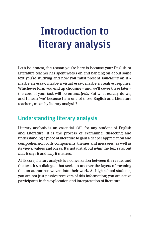 Literary Analysis Handbook