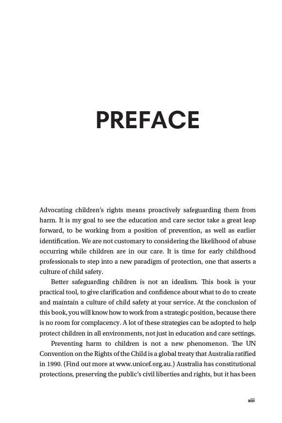Asserting a Culture of Child Safety