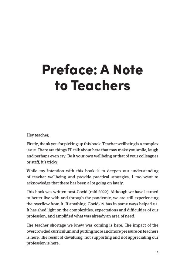 Teacher Wellbeing