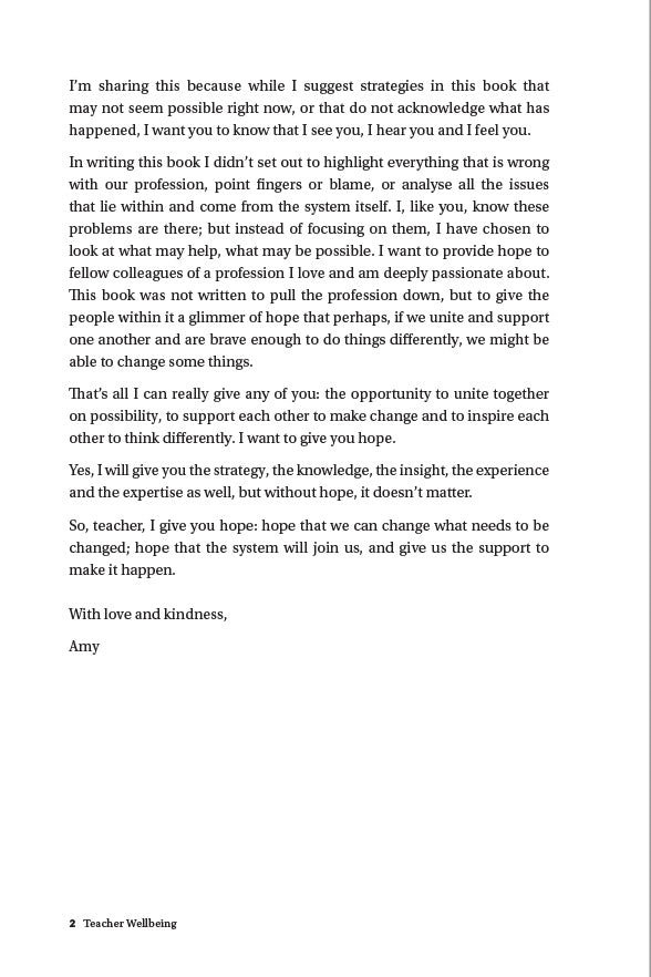 Teacher Wellbeing