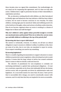 Thumbnail for Asserting a Culture of Child Safety